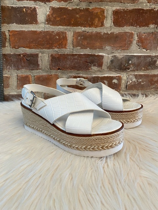 Vince Camuto Shoes - Vince Camuto Marietten Leather  Platform Wedges, Size 10